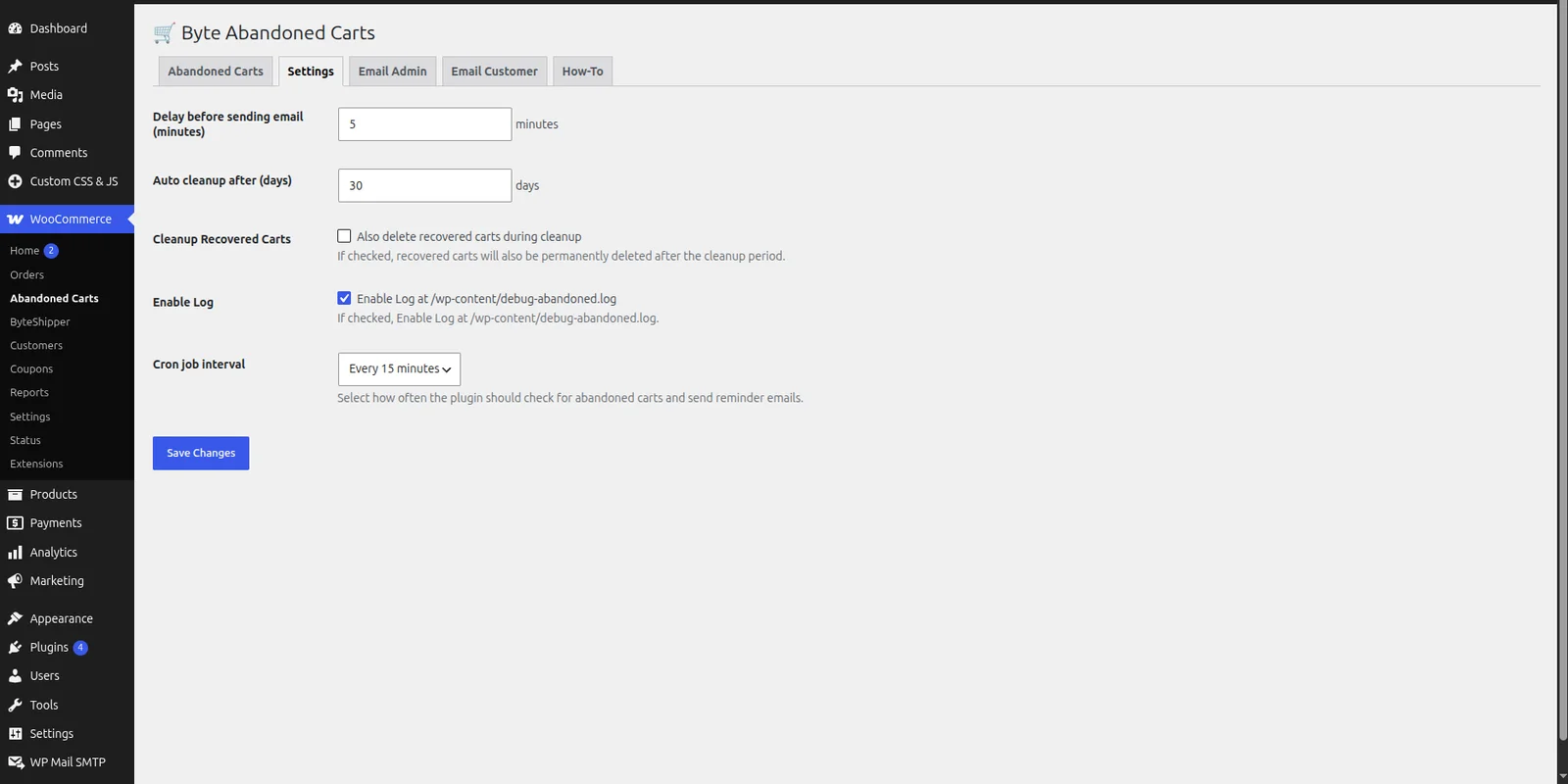ByteAbandonedCart screenshot 3