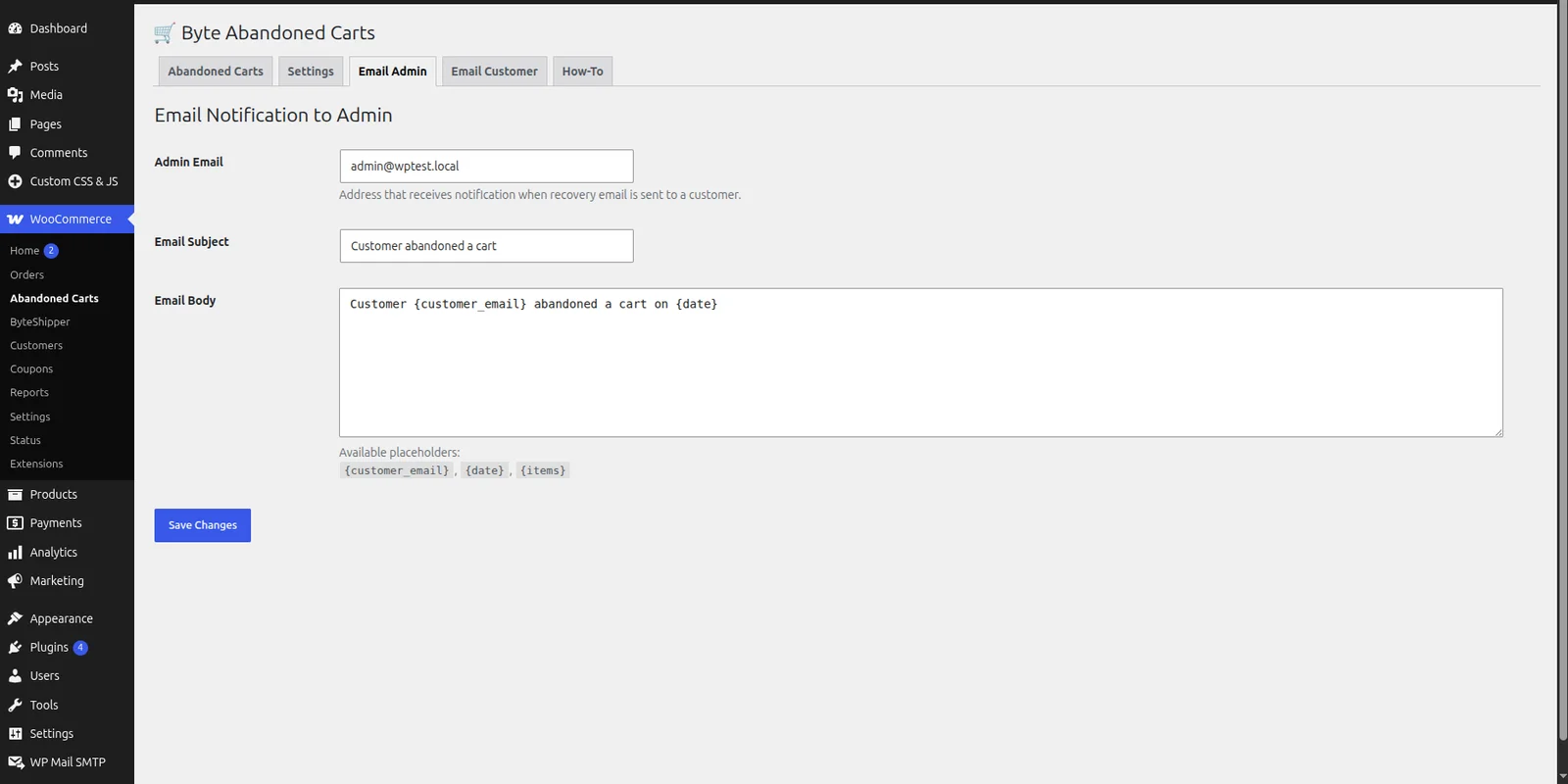 ByteAbandonedCart screenshot 4