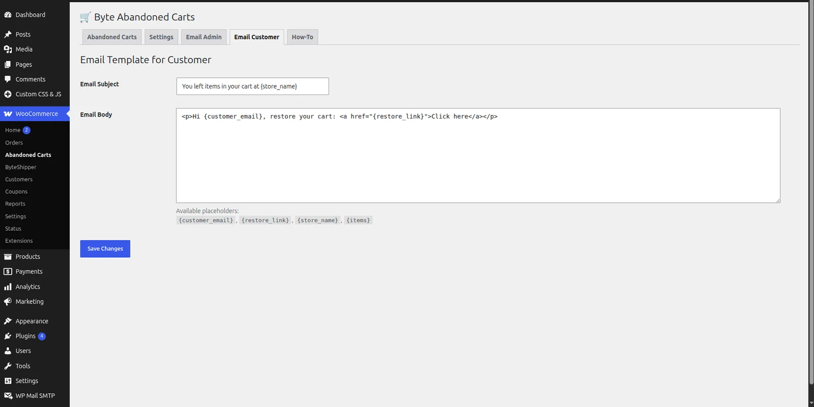 ByteAbandonedCart screenshot 5